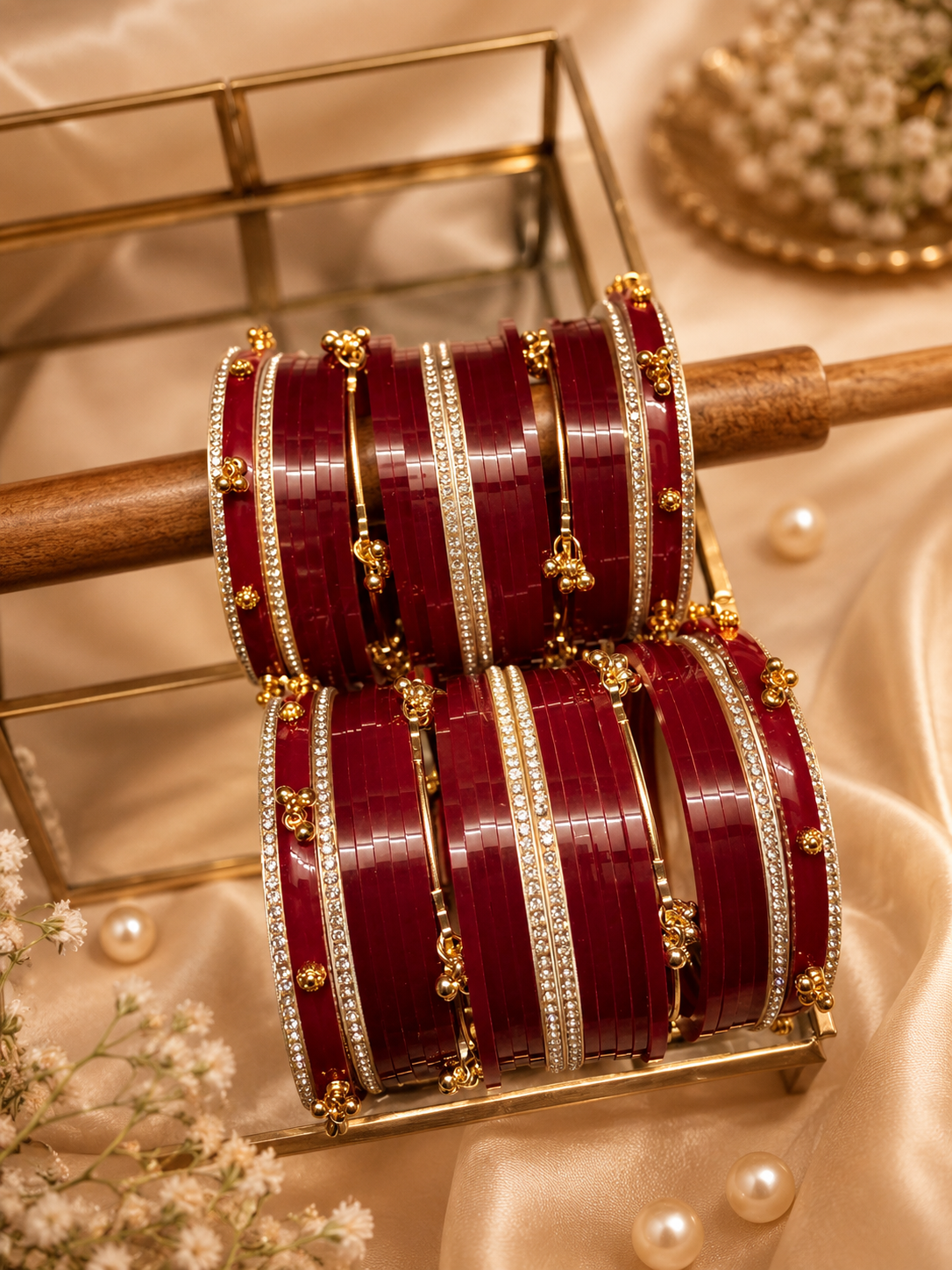 Zarminar Kashmiri Ghungroo Chooda | Bridal Set
