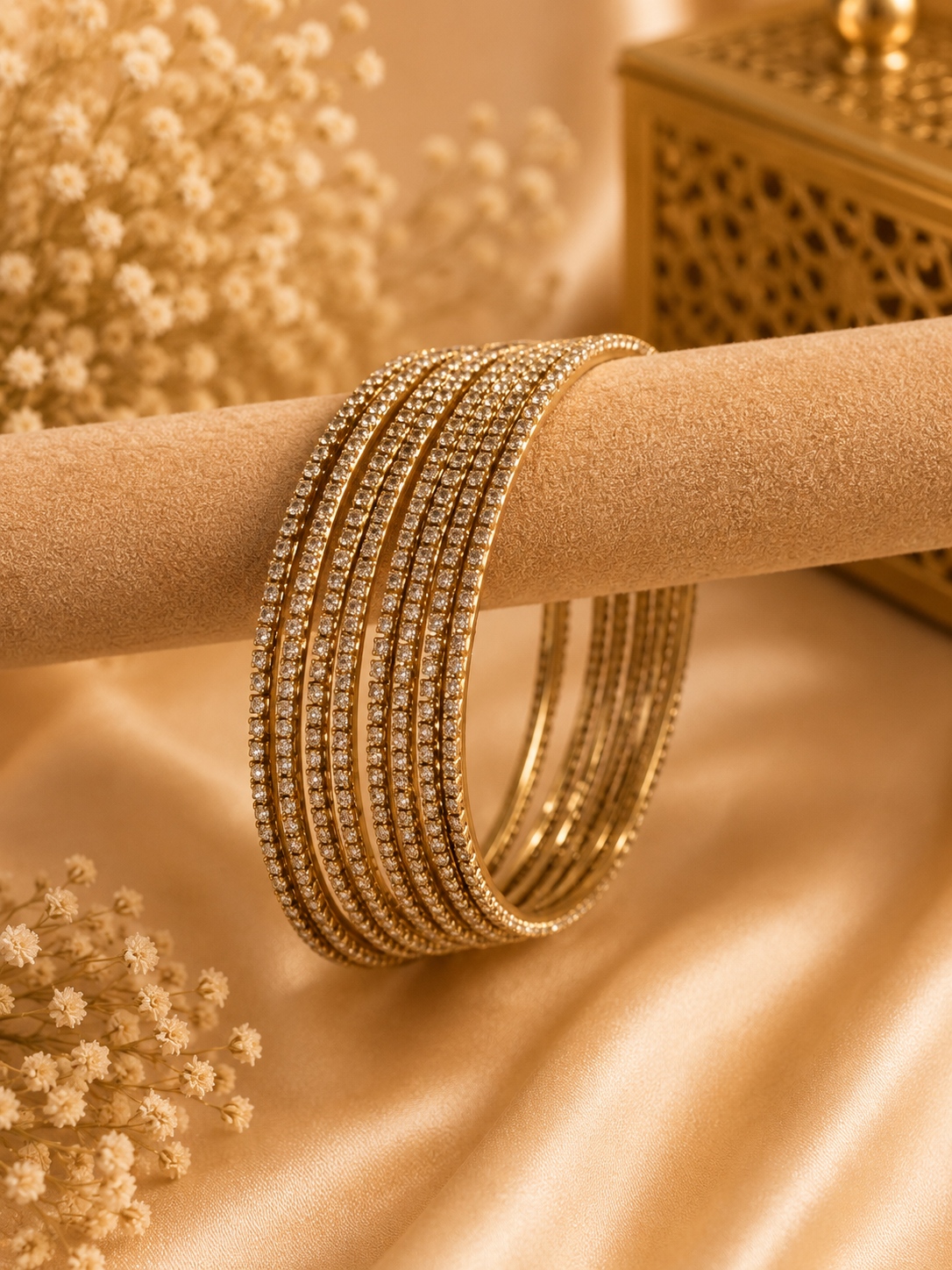 Elegant AD Sleek Bangles | Everyday Luxury (set of 8)