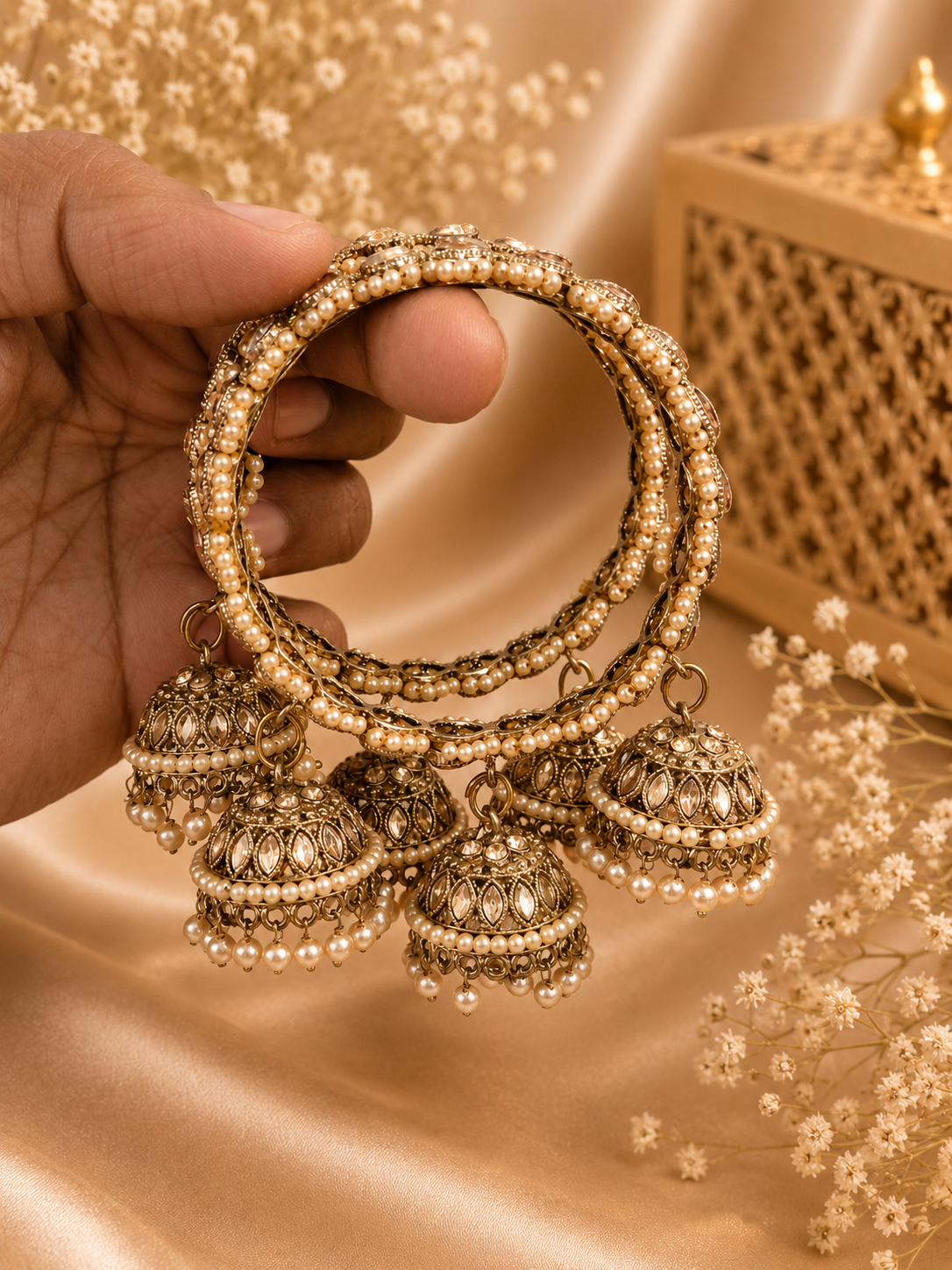 Shanaya Reverse AD Jhumki Kangan | Designer Collection