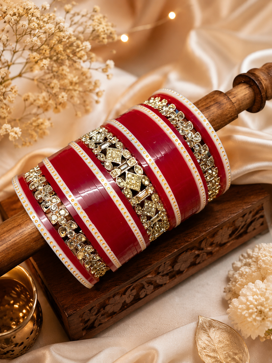 Reverse AD punjabi bridal short chura