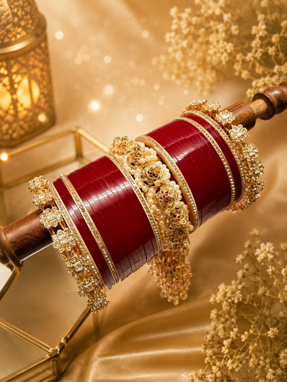 Royal Charm Hanging AD Chooda | Premium American Diamond Set