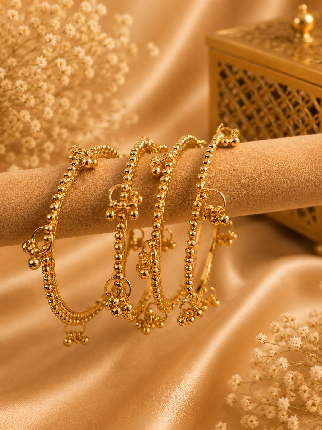 Ruhani Kashmiri Ghungroo Bangles | Premium Collection (set of 4)