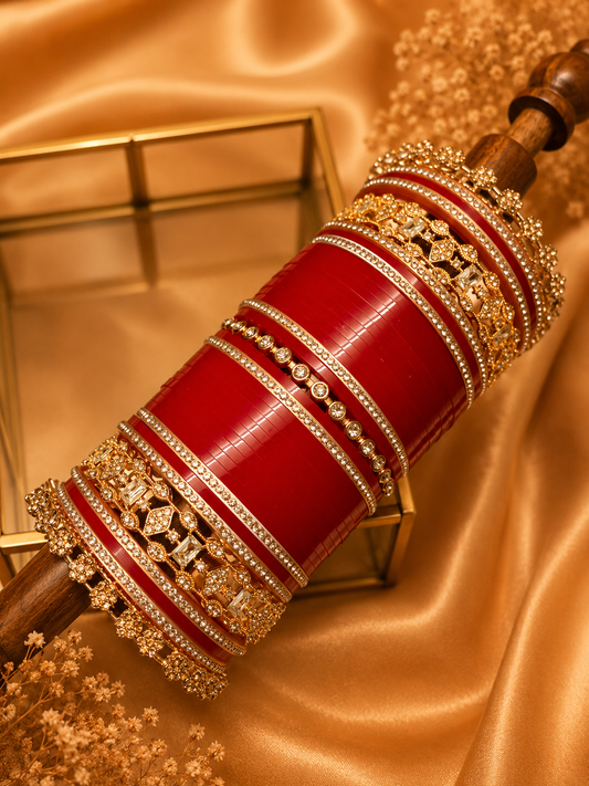 Aayat American Diamond Chooda | Luxury Bridal Collection
