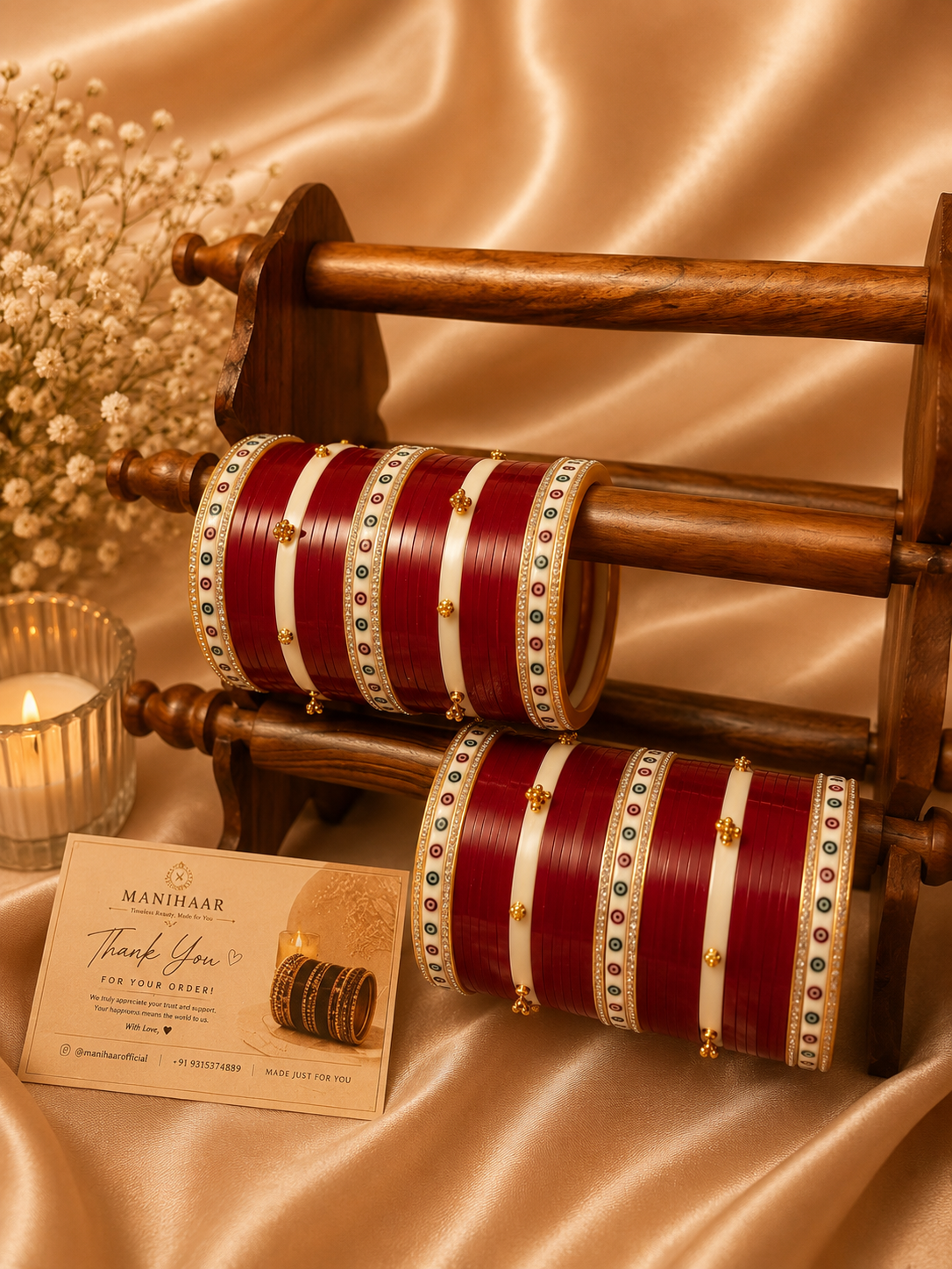 Comfort Fit Punjabi Chooda | Round Inside Bridal Chooda
