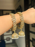 Pakistani Kundan Hanging Jhumka Bangles