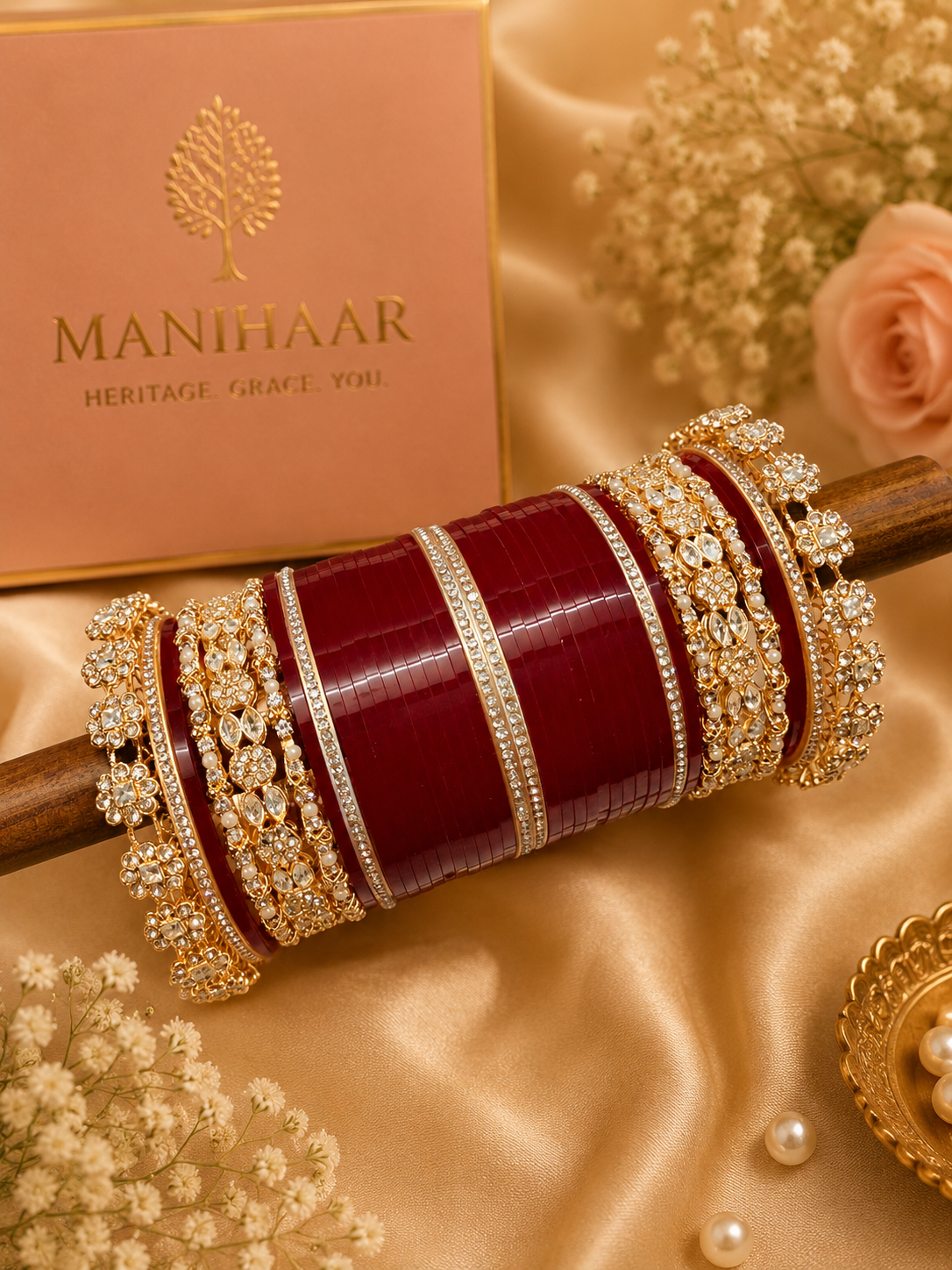 Imperial Sparkle AD Chooda | American Diamond Bridal Collection