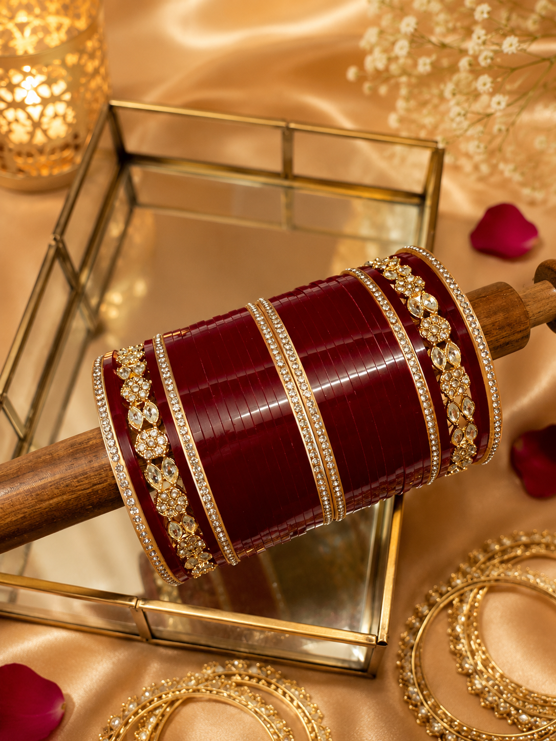 Signature Shine American Diamond Chooda| Designer Bridal Chooda Collection