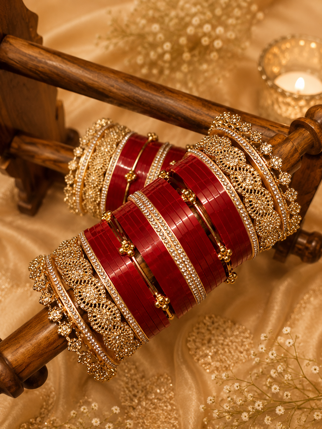 Designer AD Chooda with Kashmiri Ghungroo | Bridal Jewelry