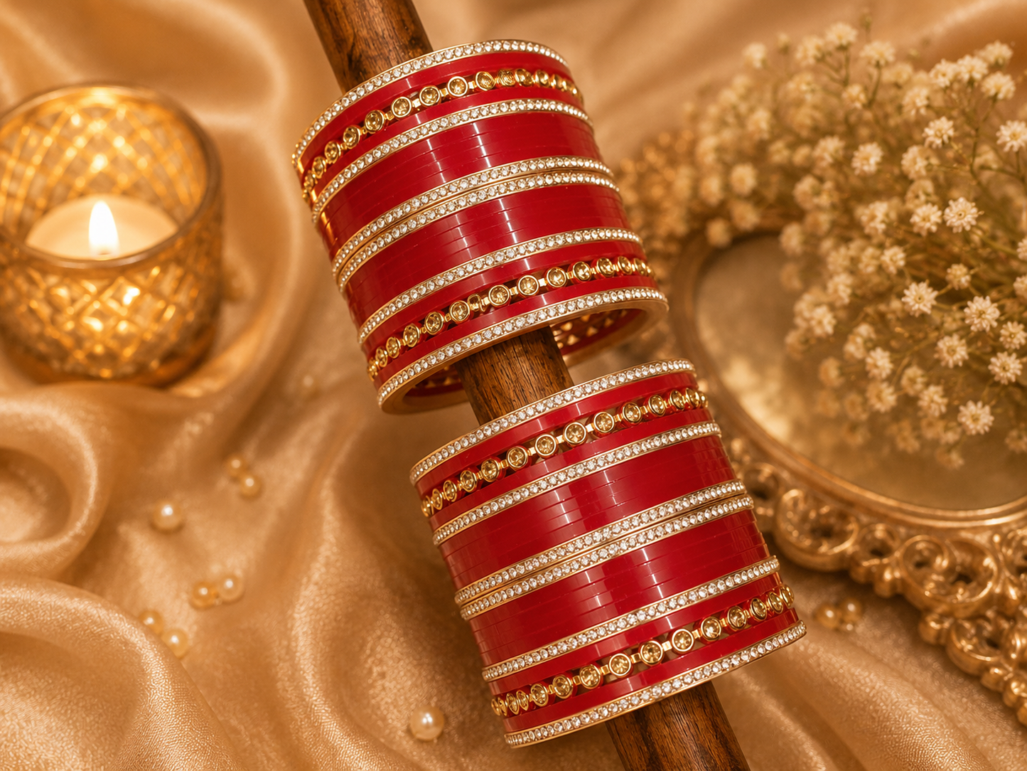 Bridal Punjabi Chura Set | Designer Wedding Jewelry