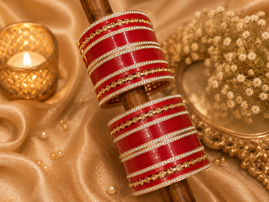 Bridal Punjabi Chura Set | Designer Wedding Jewelry