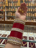Punjabi Bridal Chuda In Kundan