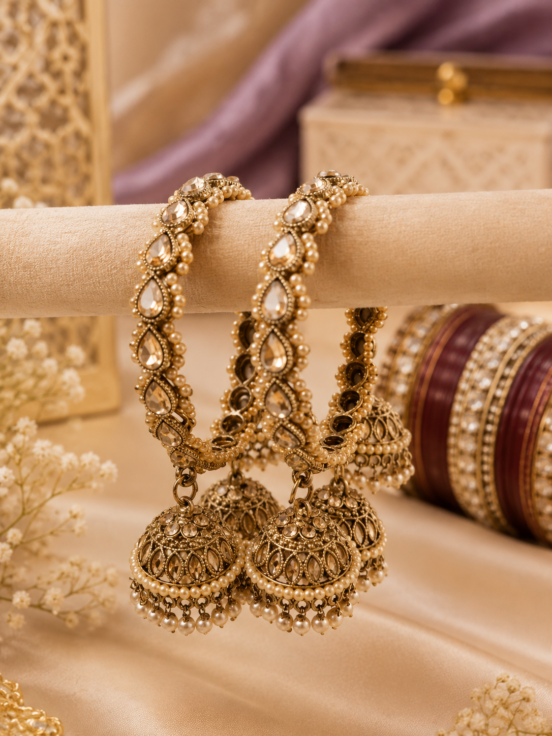 Shanaya Reverse AD Jhumki Kangan | Designer Collection