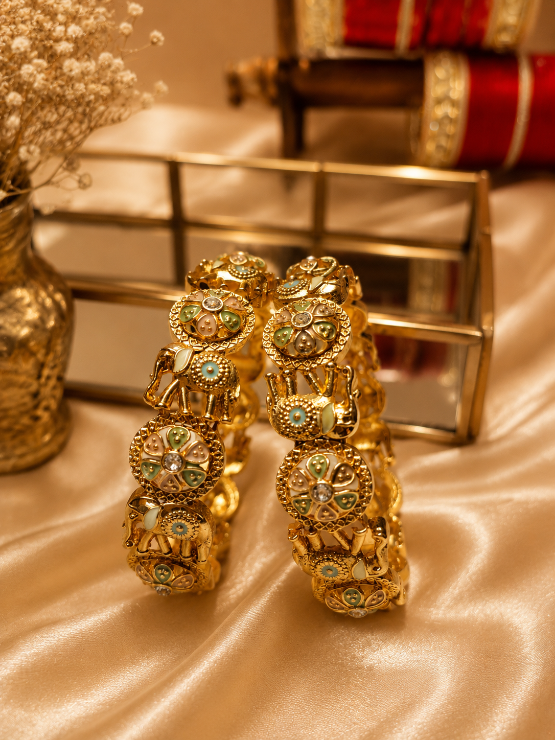 Gajraj Heritage Kangan | Royal Bridal Bangle Collection