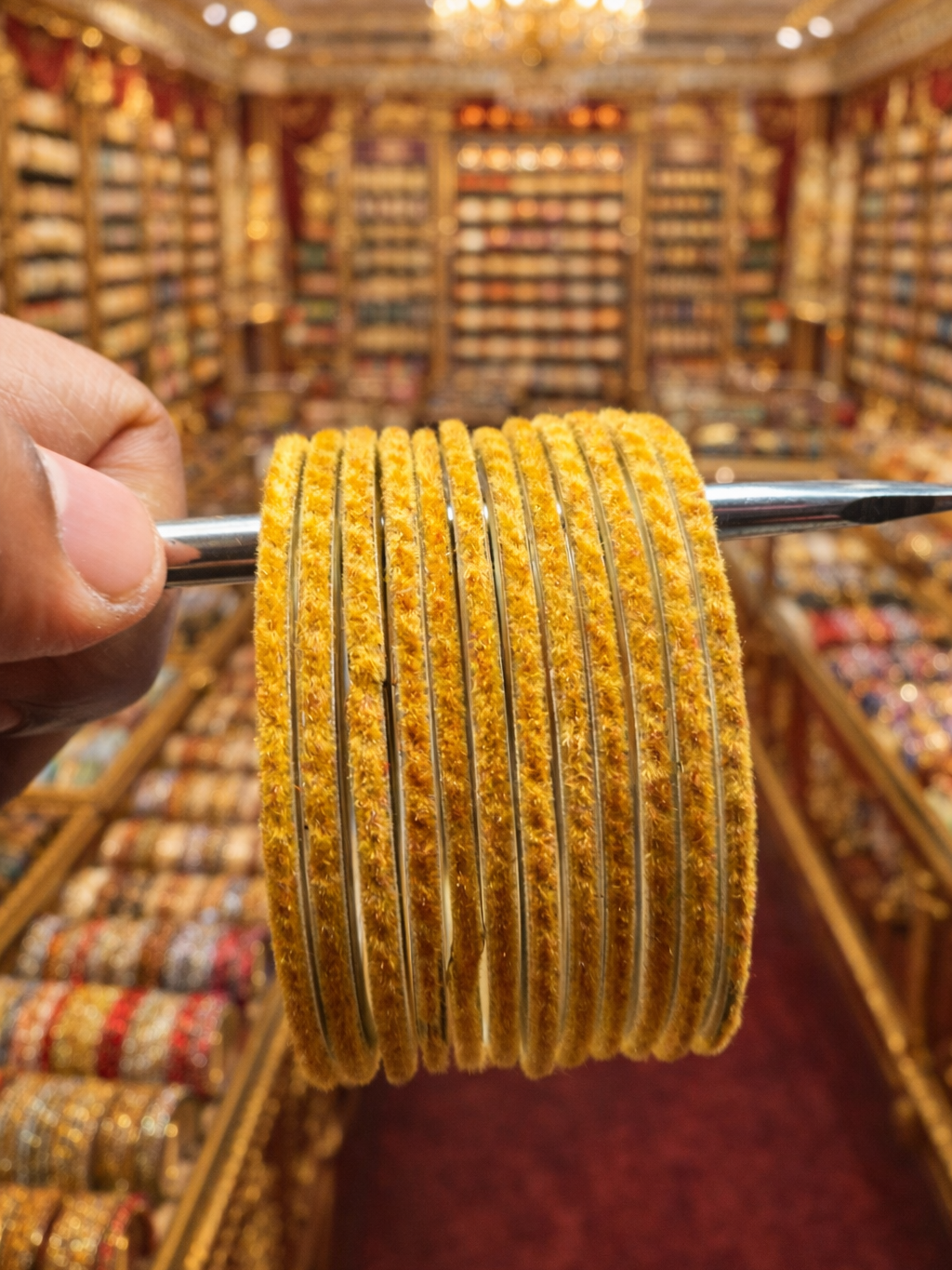 Velvet Glass Bangles (set of 12)