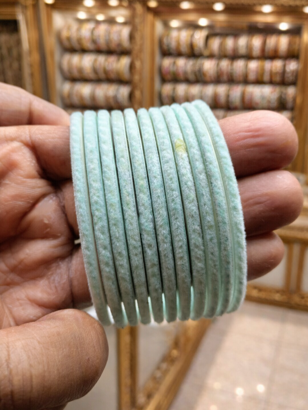 Velvet Glass Bangles (set of 12)