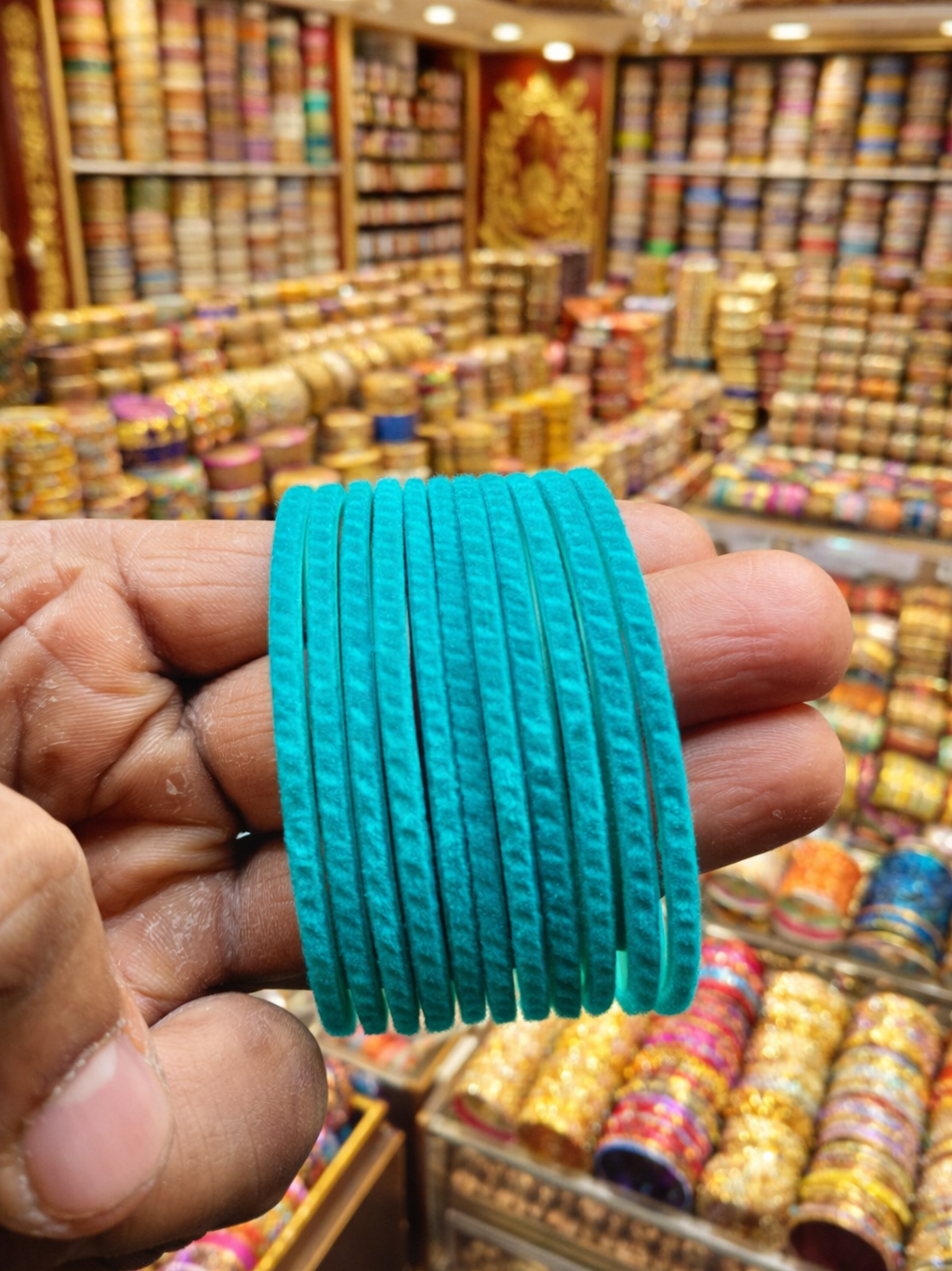 Velvet Glass Bangles (set of 12)