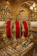Traditional Ghungroo Glass Bangles Set for Festive & Ethnic Wear (set of 2)