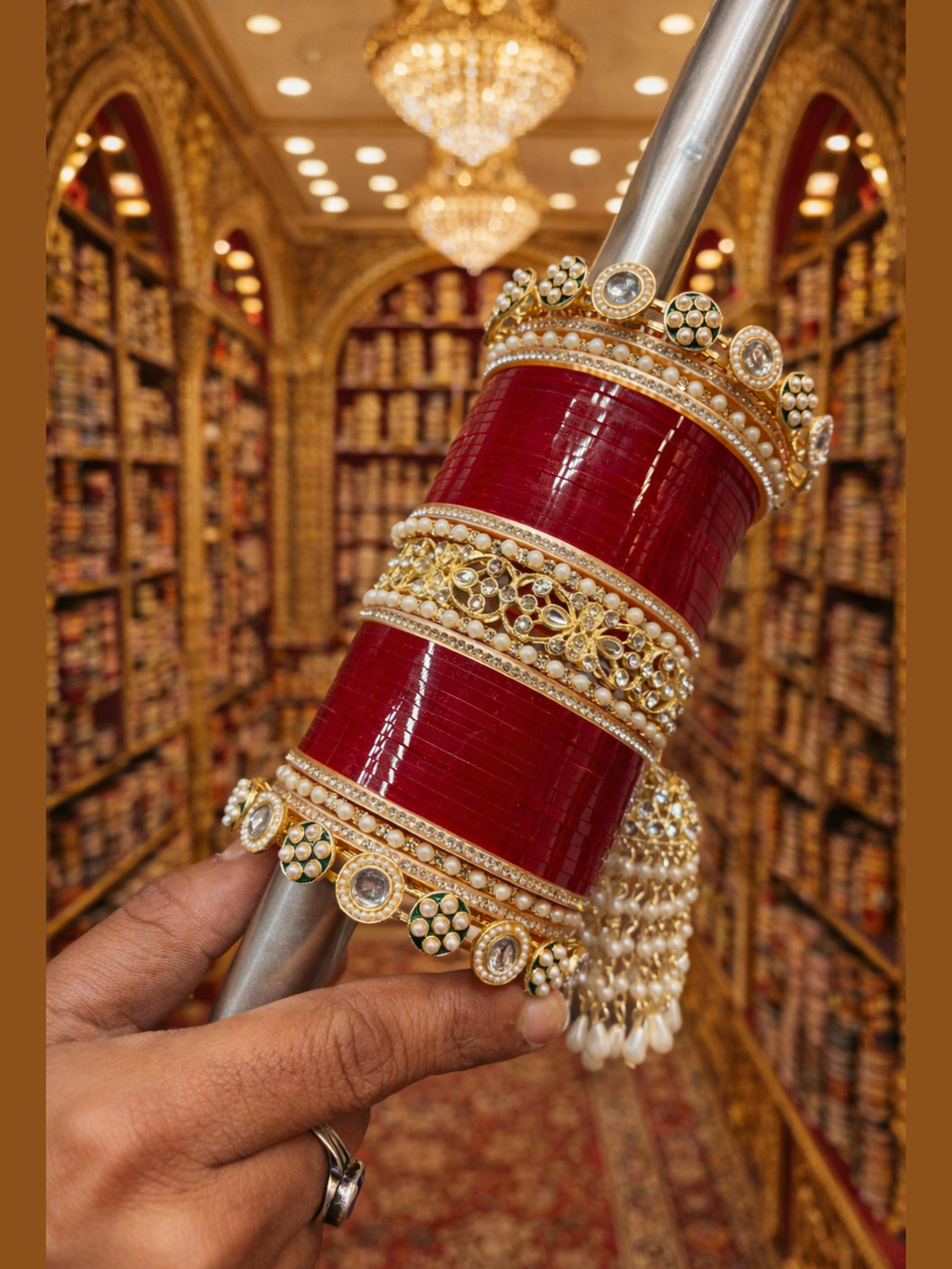 Wedding Bridal Chooda With Hanging Bangle