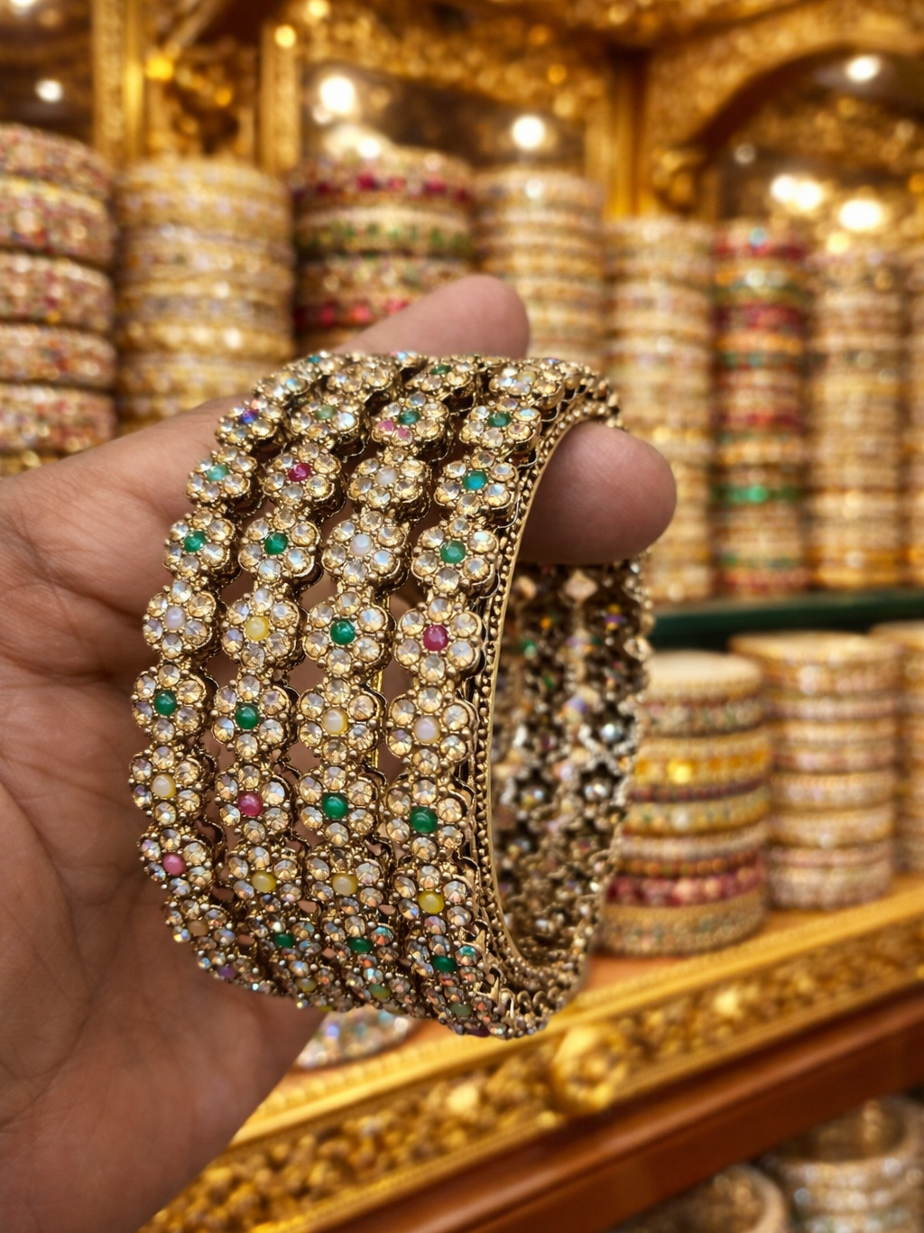 Trendy antique meenakari bangles