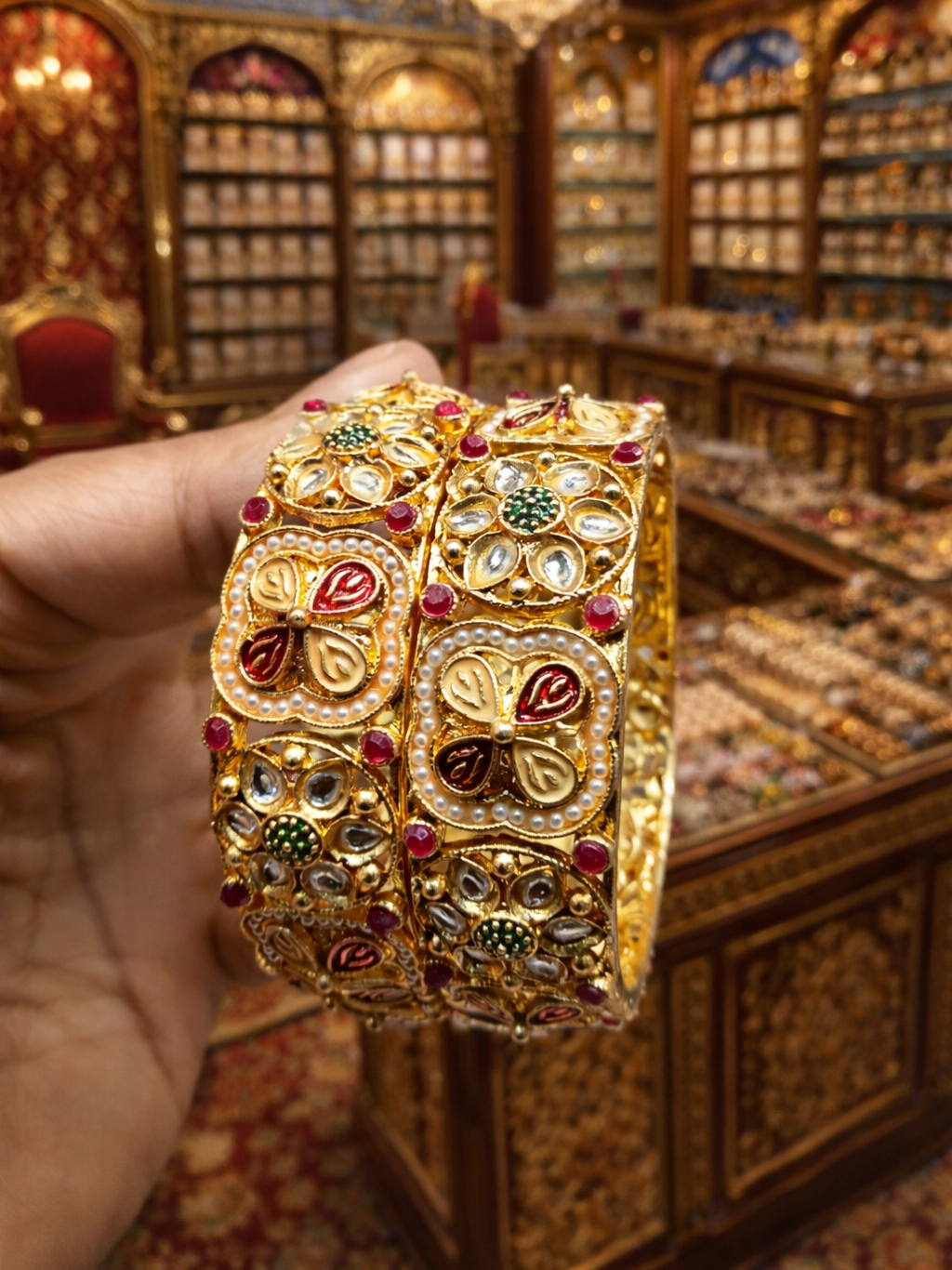 Rajasthani heavy brass kade