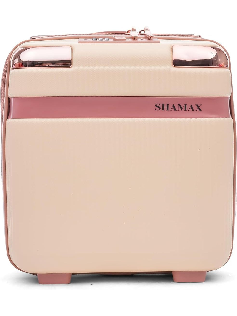 Shamax Vanity Box Organiser Case (Waterproof) ABS (Travel-Friendly) Stylish Cosmetic Storage Box for Jewellery, Skincare & Beauty Storage (Beige)