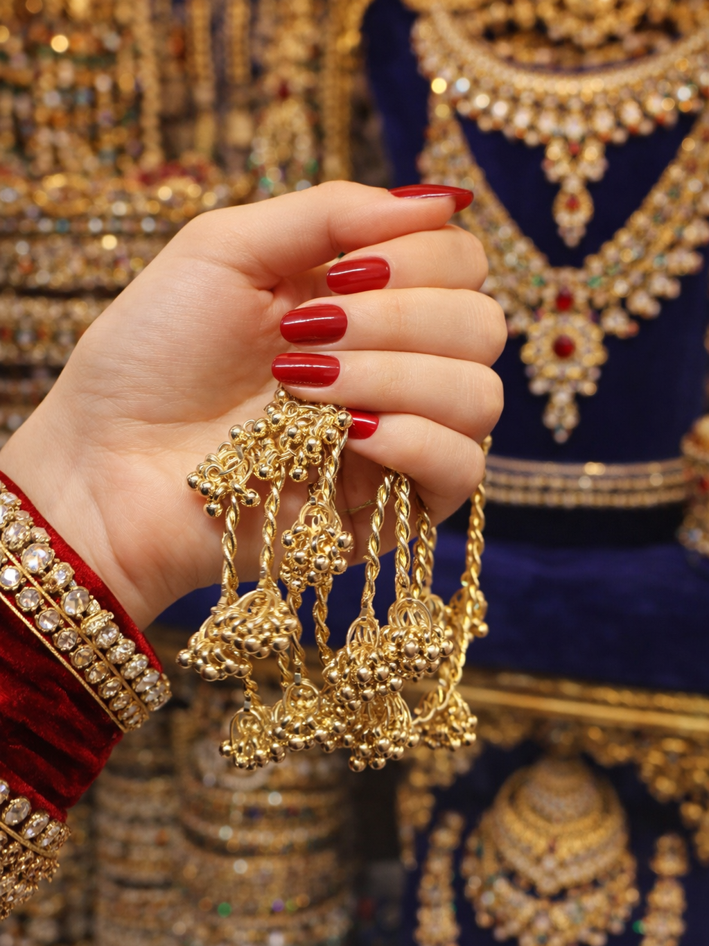 Kashmiri Ghungroo Brass Bangles (set of 4)