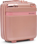 SHAMAX Vanity Box Organiser Case (Waterproof) ABS (Travel-Friendly) Stylish Cosmetic Storage Box for Jewellery, Skincare & Beauty Storage (Rose Gold)