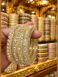 Trending stone side bangles/pacheli