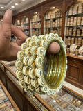 Glass Kundan Pacheli Kade Bangles
