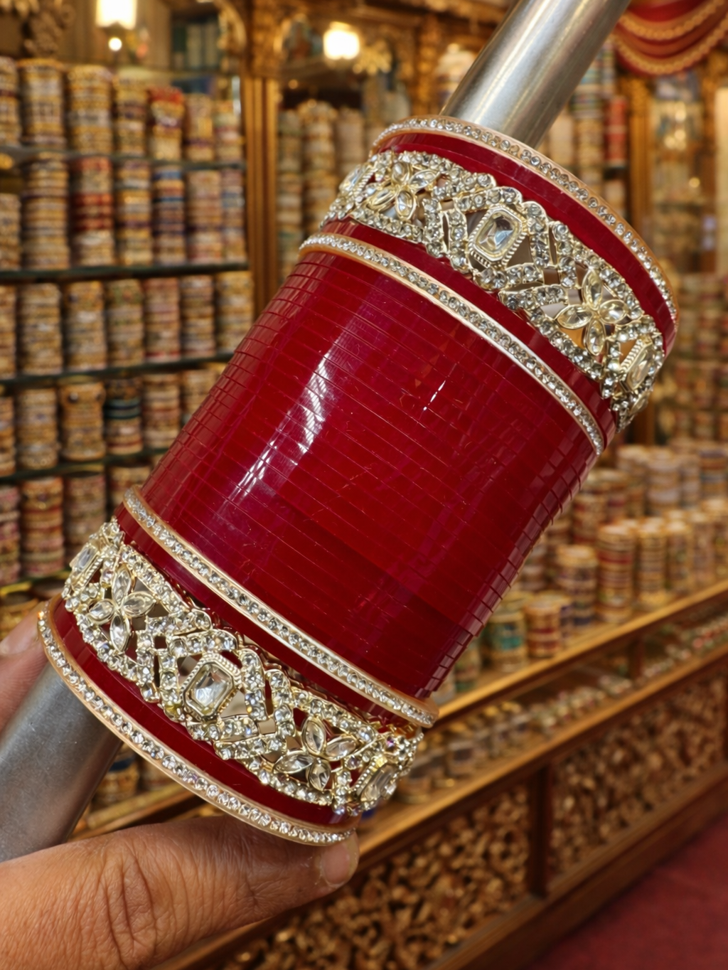 American Diamond Punjabi Wedding Chooda